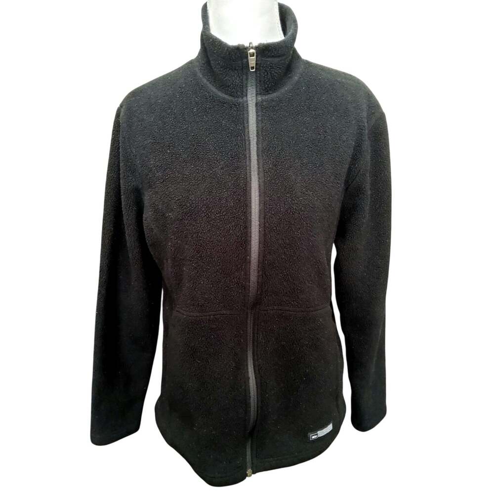 REI Co-op fleece jacket full-zip black size Large lightweight outdoors gorpcore